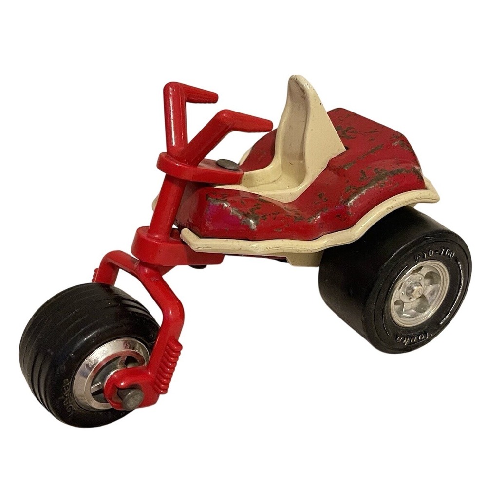 Rare Vintage 1970s Tonka Hot Trike 3 Wheeler WTO-760 All Red Version Made In USA